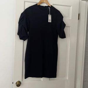 NWT COS navy mini dress. Beautiful sleeve detail